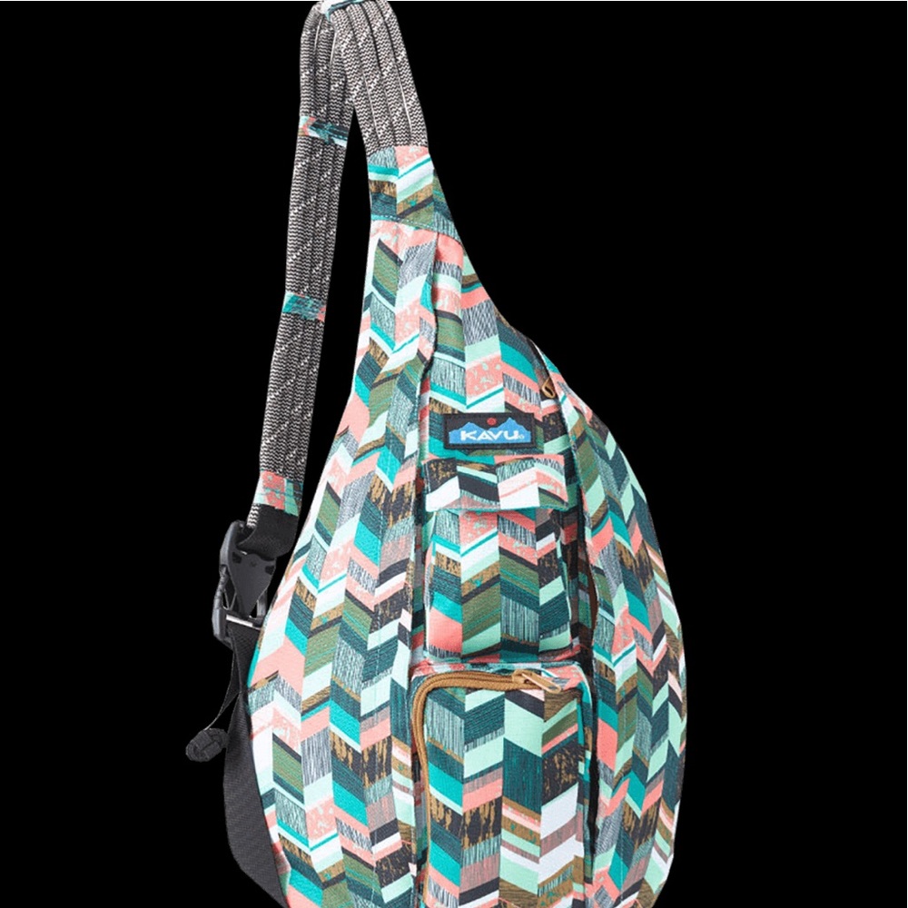 Kavu Rope Bag in Coastal Blocks